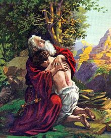 "Abraham embraces Isaac" by O.A. Stemler