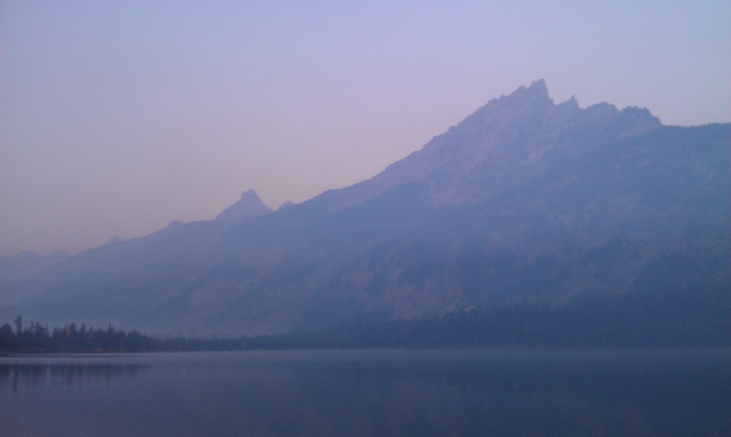 Early Morning Fog at Jenny Lake of Grand Tetons
